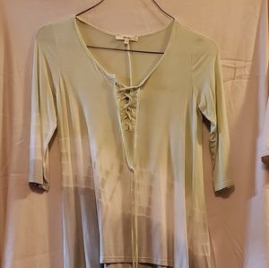 Andree tunic length blouse